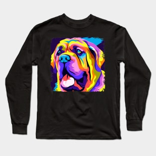 Mastiff Pop Art - Dog Lover Gifts Long Sleeve T-Shirt